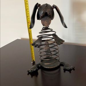 Art Sculpture Spring Dog- 11” Figurine